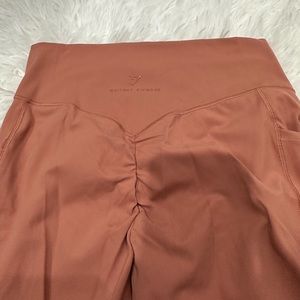 Gymshark X Whitney Pocket Leggings Canyon Red Pink Medium